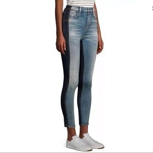 NWOT Current/Elliott Size 27 2-Tone Cigarette Jeans